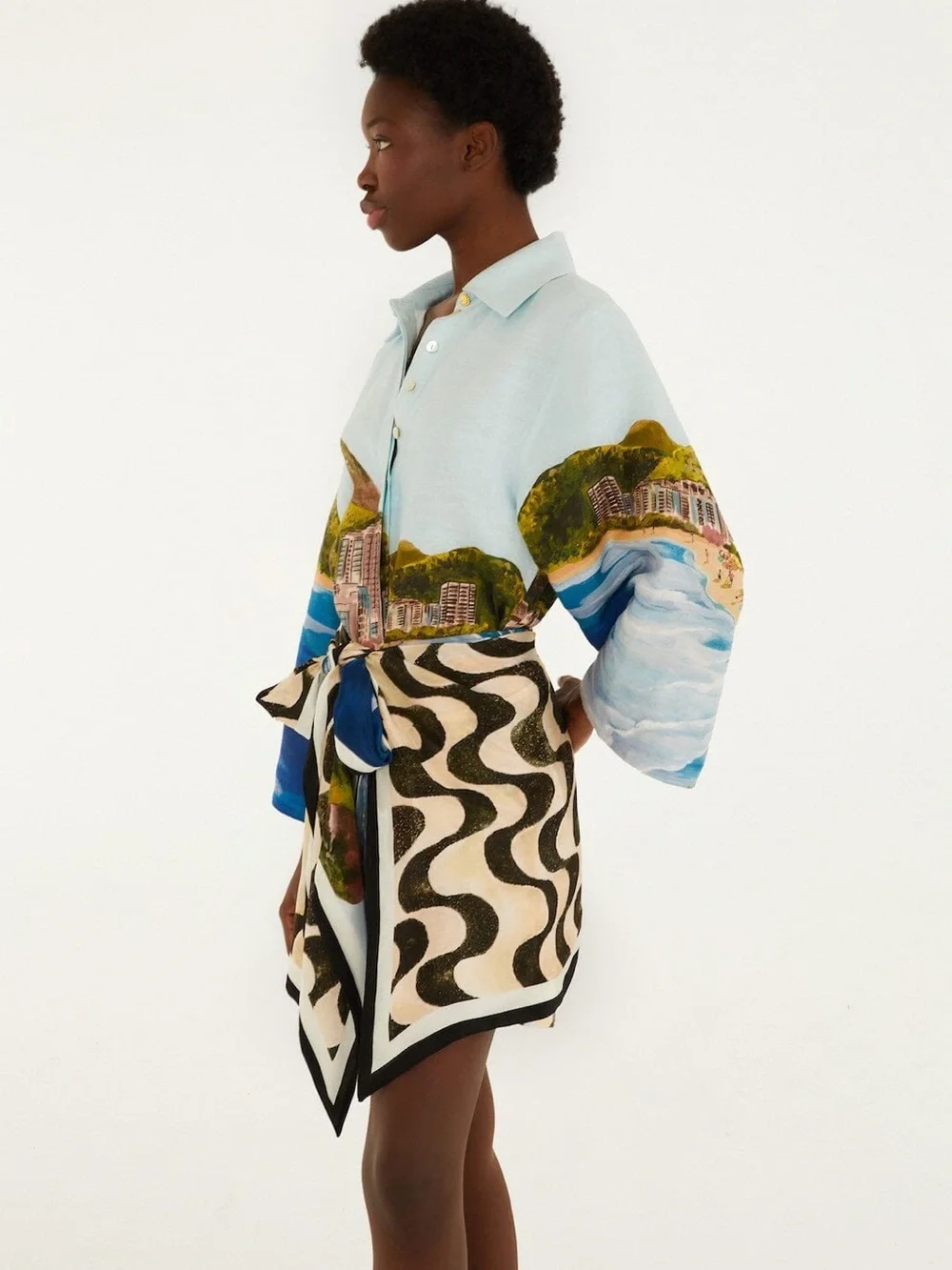 Farm Rio: COPACABANA BEACH
MULTICOLOR LONG SLEEVE KIMONO - Picture 7 of 14